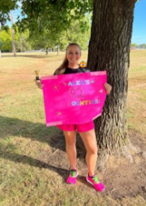 Alexandra Conley pictured at her last county run in Washington, IN